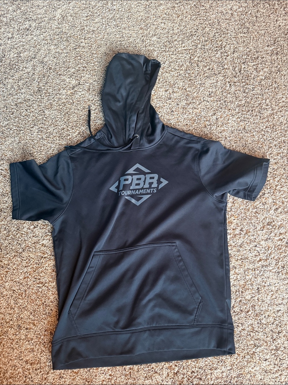Men’s PBR short sleeve hooded sweatshirt